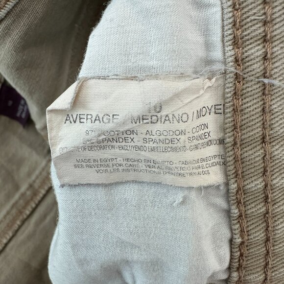 Gloria Vanderbilt Straight Leg Women's size 10 Tan Brown Denim Jeans - Picture 4 of 5